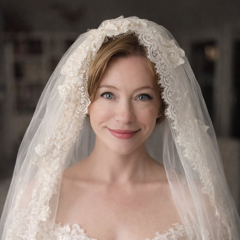 Vintage Lace Cathedral Wedding Veil Romantic Bridal Veil Long Train White